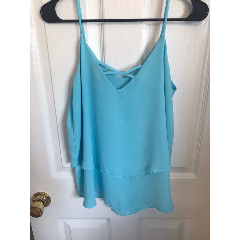 Light blue tank top from Francesca’s